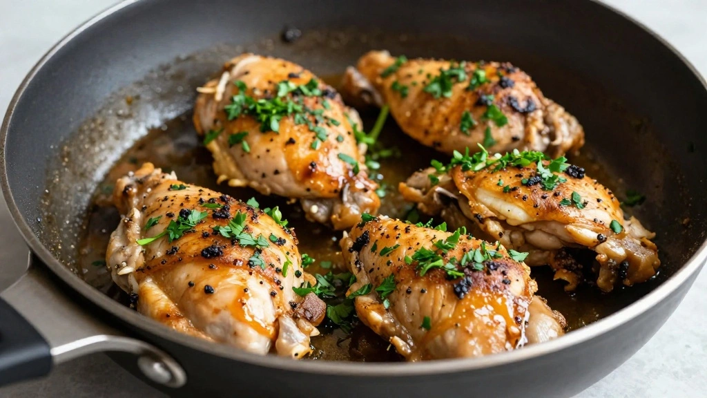 One-Pan Garlic Butter Chicken Thighs: Quick and Easy Weeknight Meal - Step 8: Finish with Fresh Herbs 1