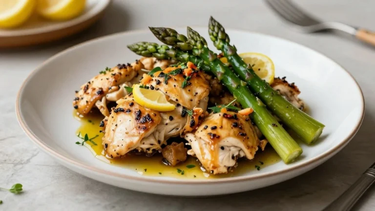 One-Pan Lemon Herb Chicken and Asparagus: Simple and Delicious