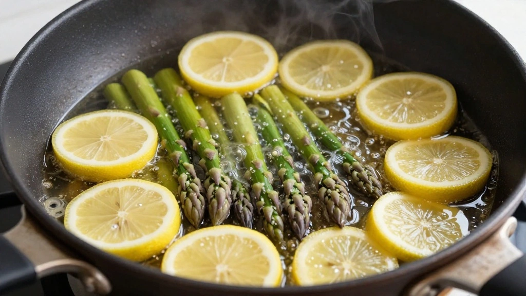One-Pan Lemon Herb Chicken and Asparagus: Simple and Delicious - Step 7: Deglaze and Cook Asparagus 1