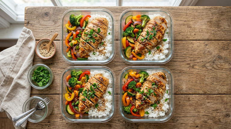 Chicken Rice Meal Prep Bowls (Easy & Delicious)