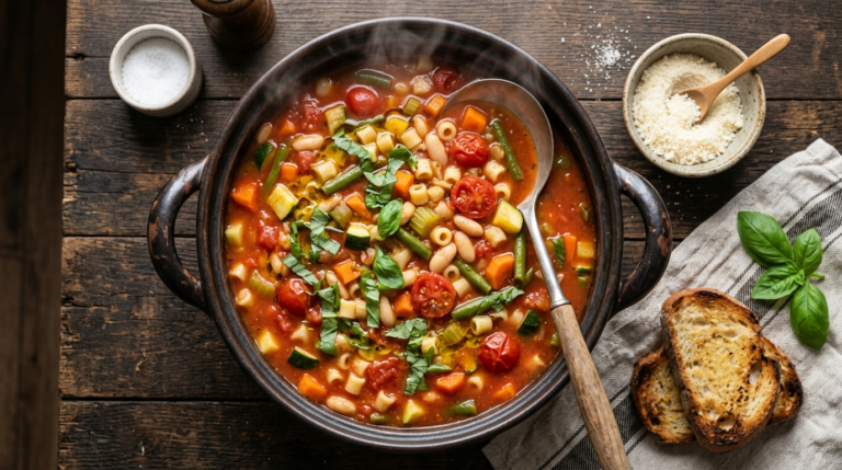 Minestrone Soup Recipe Italian Style (Classic & Hearty)