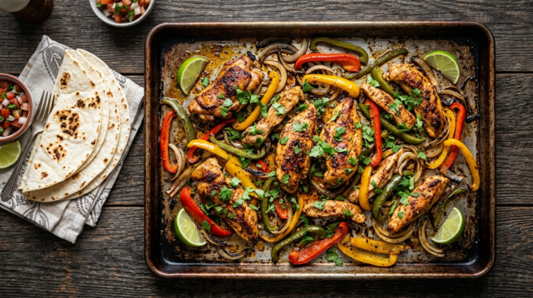 Sheet Pan Chicken Fajitas (Easy 30-Minute Dinner)