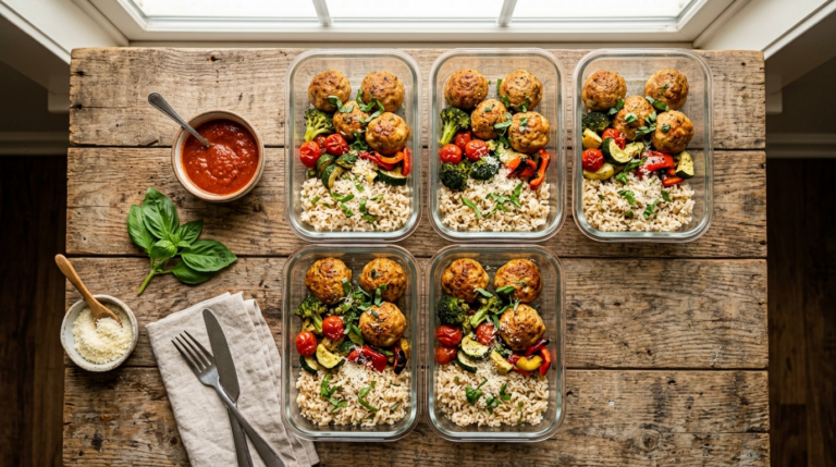 Turkey Meatball Meal Prep Recipe (Easy & Healthy)