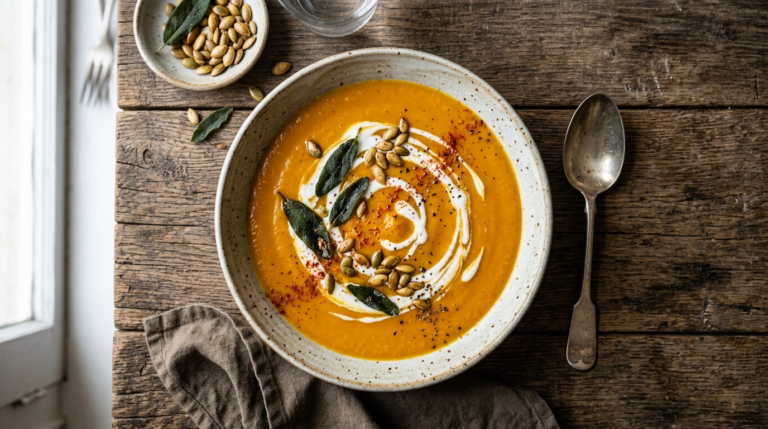 Roasted Butternut Squash Soup Recipe (Rich and Creamy)